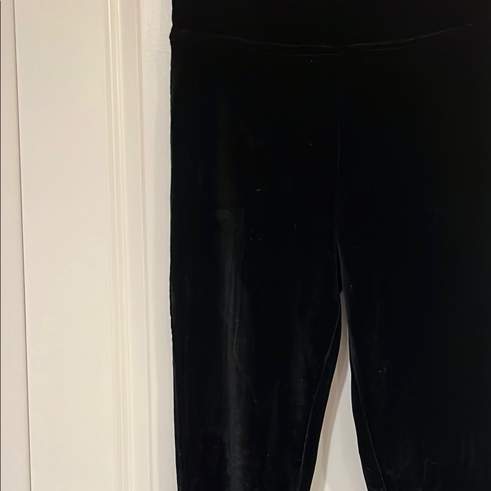 Sam Edelman Black Velvet Leggings - Picture 3 of 7